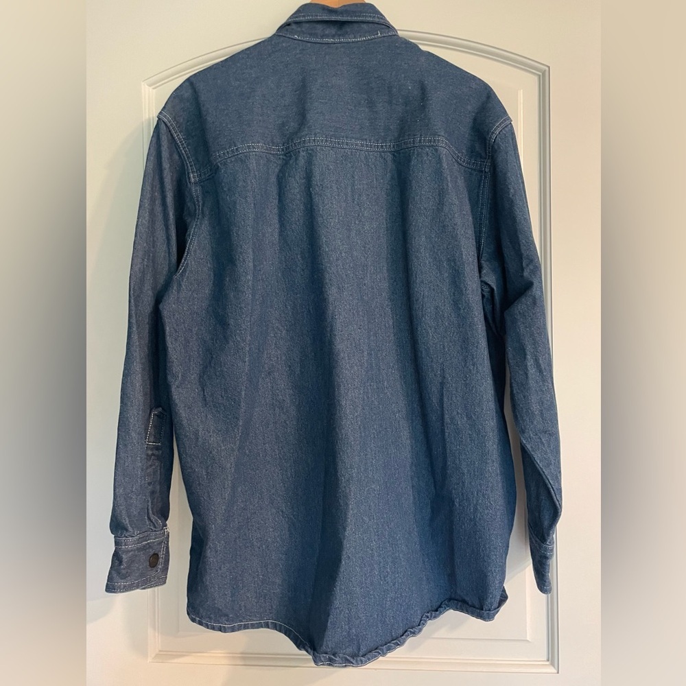 TYCA USA Made Vintage Vermont Cotton Denim Button-Up Shirt - Picture 3 of 8